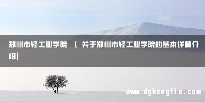 郑州市轻工业学院 (关于郑州市轻工业学院的基本详情介绍)